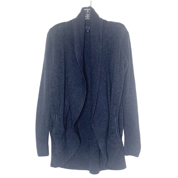 Barefoot Dreams Dark Blue CozyChic Lite Circle Cardi Cardigan Women’s XS / Small - Picture 1 of 12